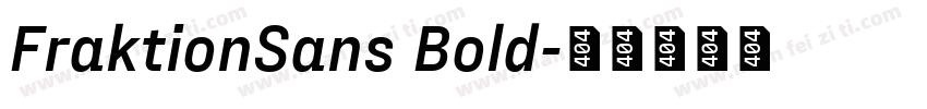 FraktionSans Bold字体转换